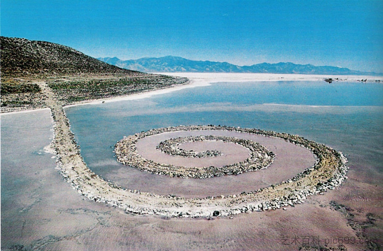 螺旋码头 Spiral Jetty (1970)，罗伯特·史密森