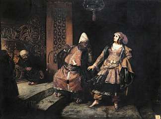 《唐璜》中的场景 Scene from ‘Don Juan’ (1836)，罗伯特·威廉·巴斯