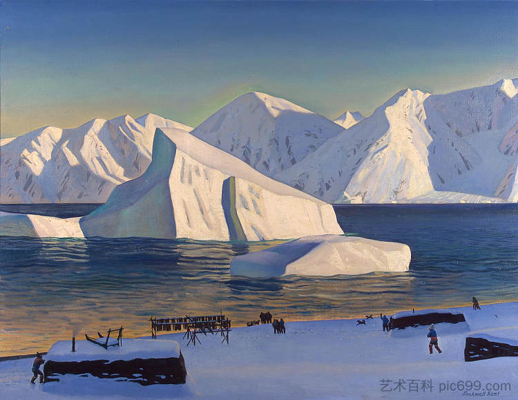 11月初，北格陵兰岛 Early November, North Greenland (1933)，罗克韦尔·肯特