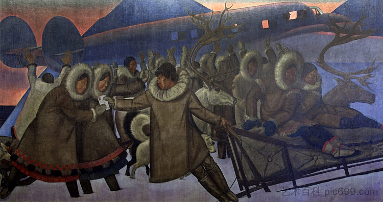 北极的邮件服务 Mail Service in the Arctic (1937)，罗克韦尔·肯特