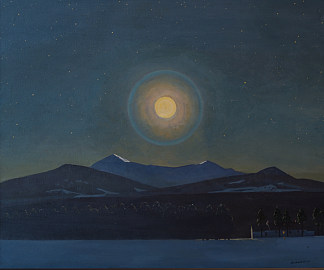 月光， 冬天 Moonlight, Winter (c.1940)，罗克韦尔·肯特