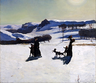 雪原（伯克希尔的冬天） Snow Fields (Winter in the Berkshires) (1909)，罗克韦尔·肯特