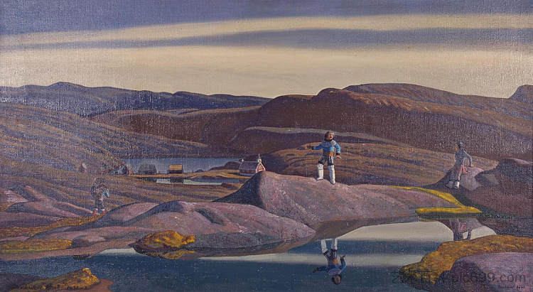 塔修萨克， 格陵兰岛 Tassiusak, Greenland (1933)，罗克韦尔·肯特