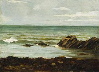 在岸边，阿伯里斯特威斯 On the Shore, Aberystwyth (1885)，罗德里克·奥康纳