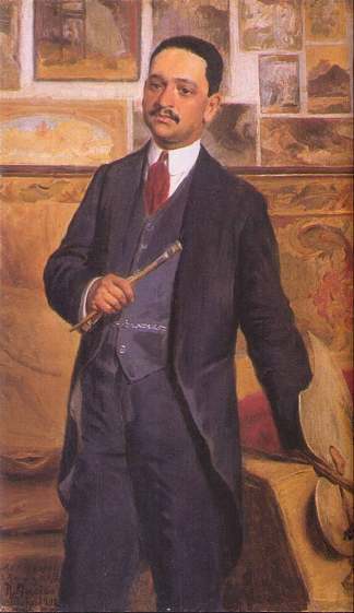 若昂·蒂莫特奥·达科斯塔的肖像 Portrait of João Timóteo Da Costa (1908)，鲁道夫·阿莫多