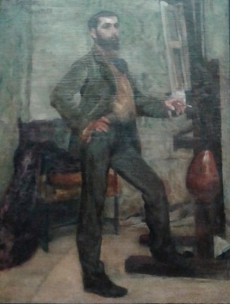 画家德西奥·维拉雷斯的肖像 Retrato Do Pintor Décio Vilares (1882)，鲁道夫·阿莫多