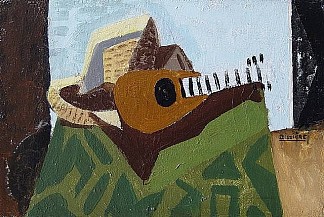 曼陀林组合 Composition avec mandoline (1925)，罗杰·比西耶