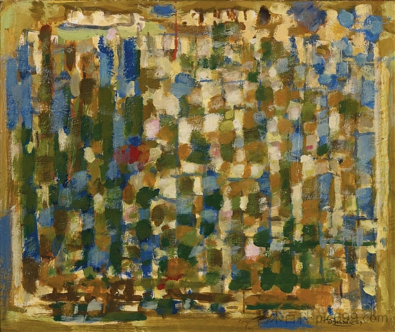 蓝色构图 Composition in Blue (1959)，罗杰·比西耶