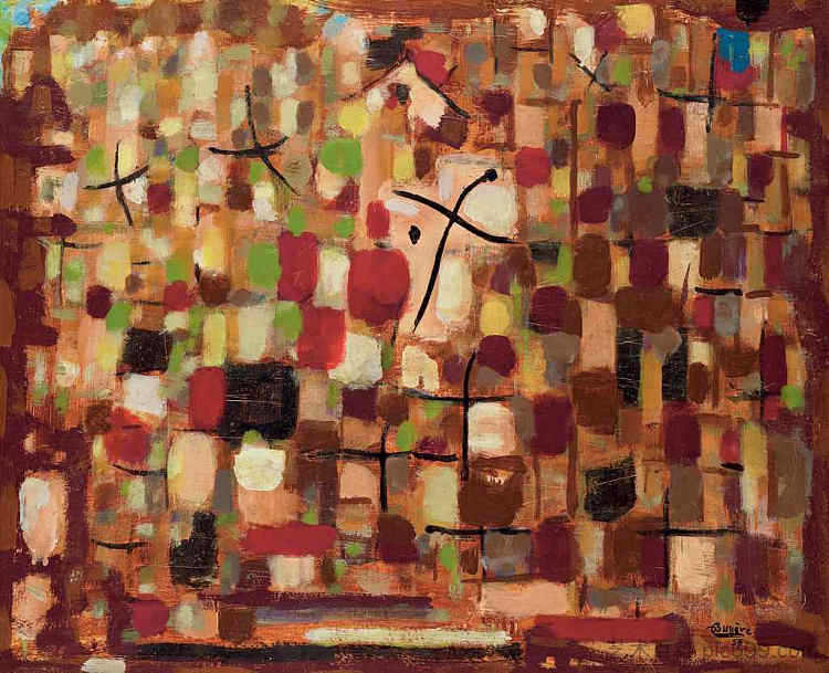 红色组合物（组合物344） Composition Rouge (Composition 344) (1957)，罗杰·比西耶