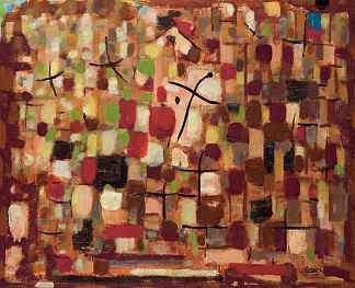 红色组合物（组合物344） Composition Rouge (Composition 344) (1957)，罗杰·比西耶