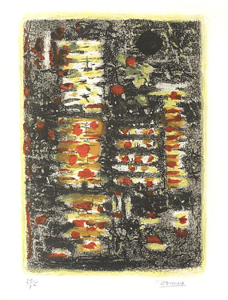 黄色和黑色成分 Yellow and black composition (1956)，罗杰·比西耶