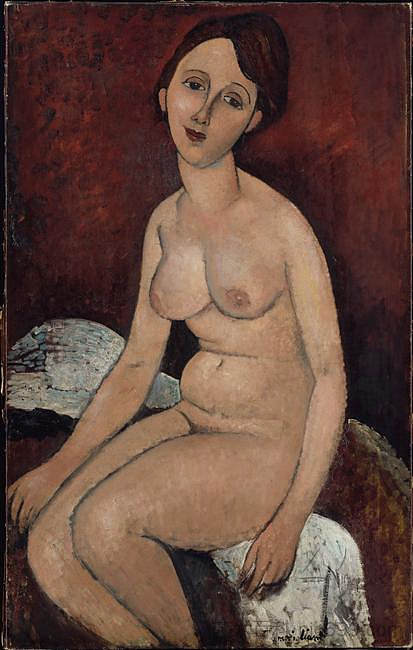 坐着的裸体 Seated nude (1910)，罗杰·德·拉·弗雷纳耶