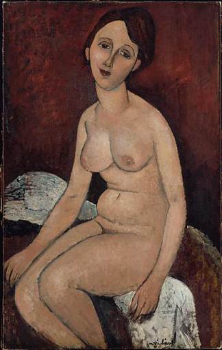 坐着的裸体 Seated nude (1910)，罗杰·德·拉·弗雷纳耶