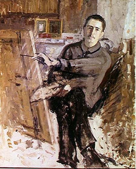 自画像 Self-Portrait (1908; France  )，罗杰·德·拉·弗雷纳耶