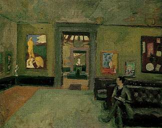 一个房间（在后印象派的第二个） A Room (in the Second Post-Impressionist) (1912)，罗杰·弗莱