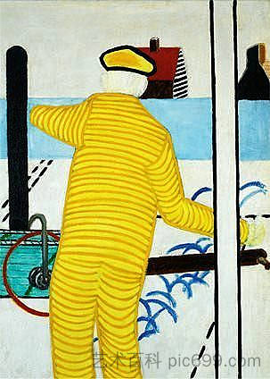 黄种人与手推车 Yellow man with Trolley (1952)，罗杰拉维尔