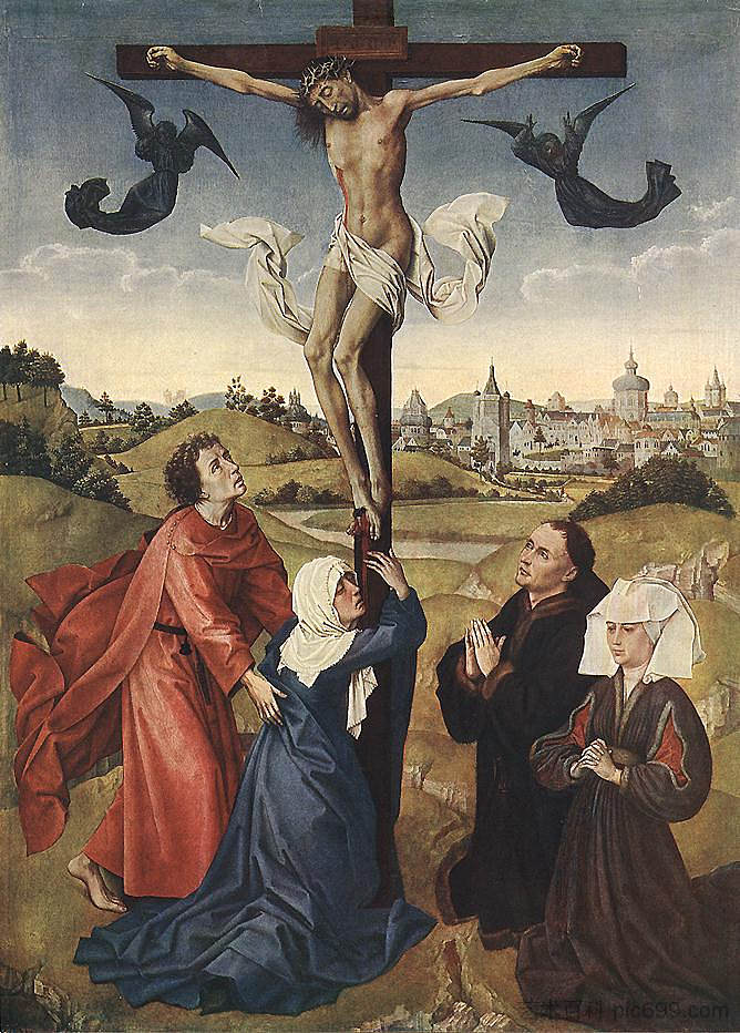 受难 Crucifixion (1440 - 1445)，罗吉尔·凡·德尔·维登