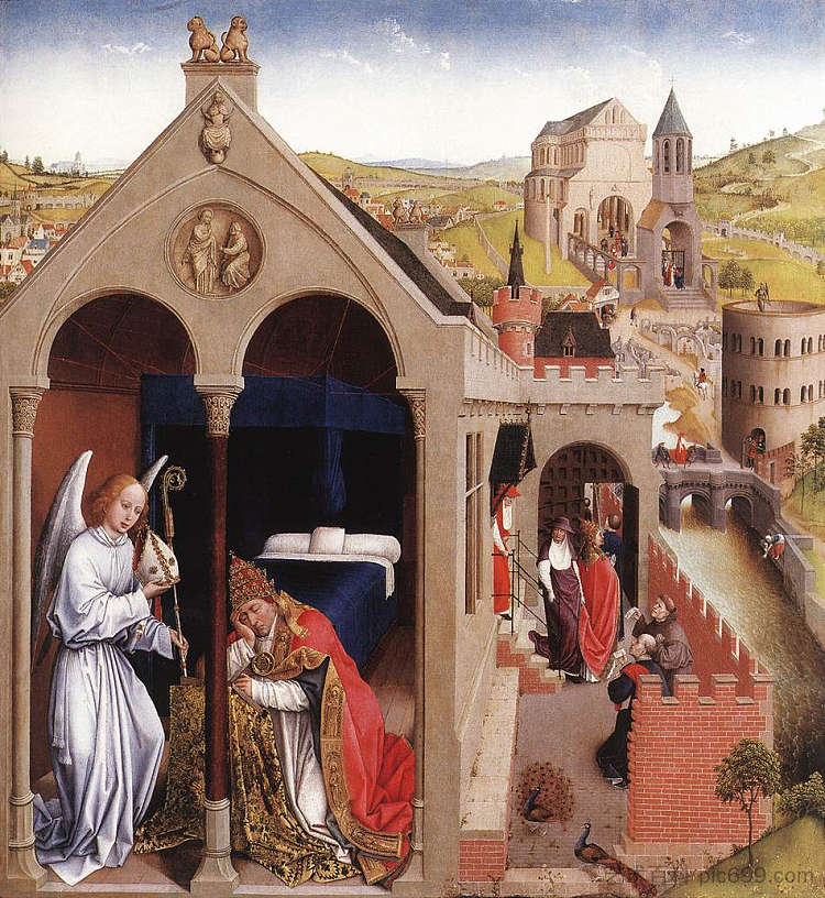 教皇塞尔吉乌斯的梦 Dream of Pope Sergius (1437 - 1440),罗吉尔·凡·德尔·维登