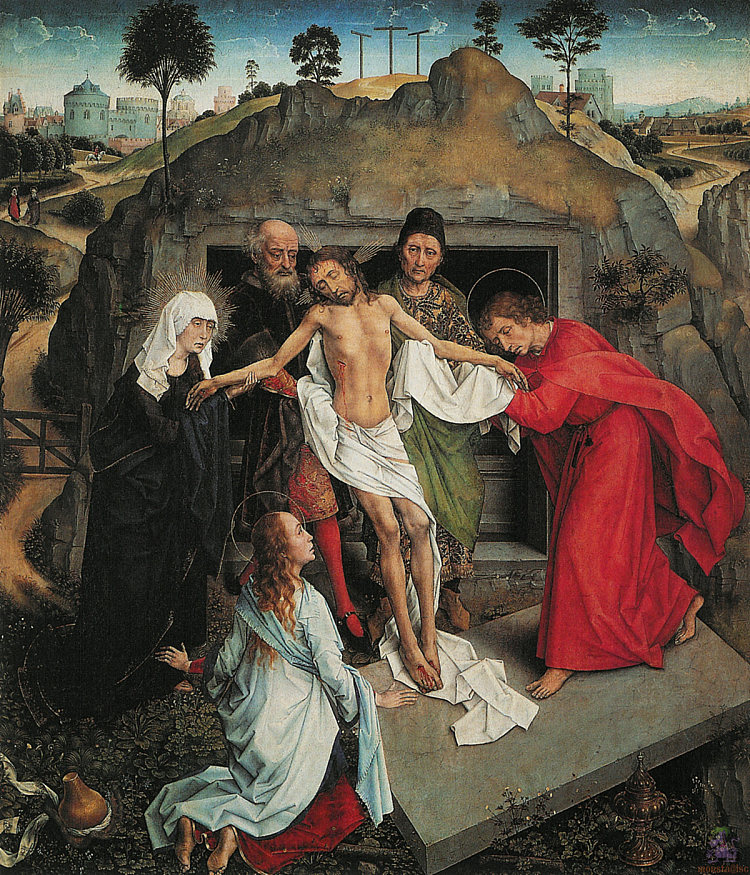 基督的哀歌 Lamentation of Christ (c.1460 - c.1463)，罗吉尔·凡·德尔·维登