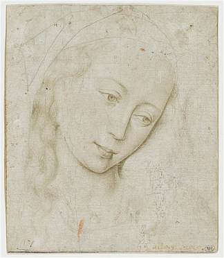 圣母之首 Head of the Virgin (c.1460)，罗吉尔·凡·德尔·维登