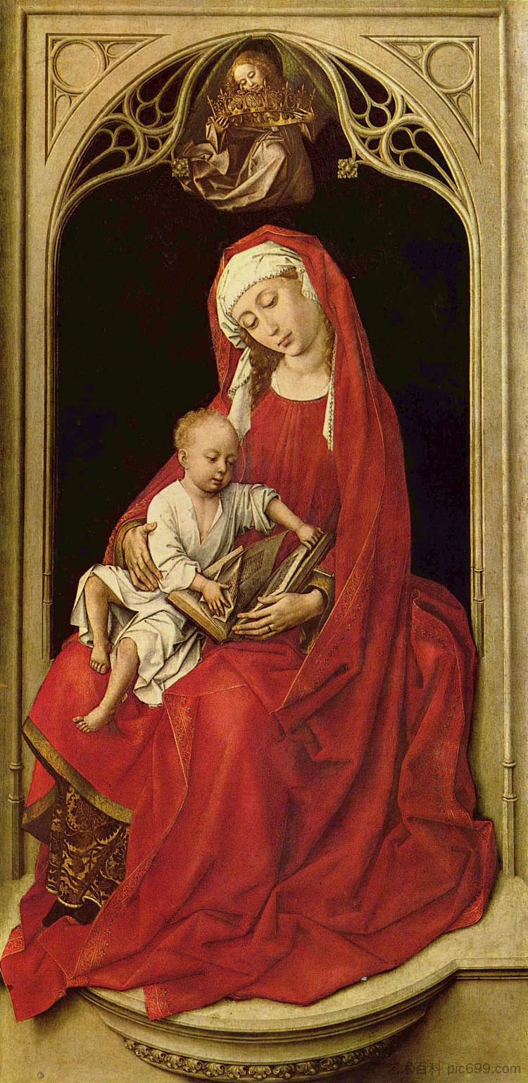 麦当娜和孩子 Madonna and Child (c.1435 - c.1438)，罗吉尔·凡·德尔·维登