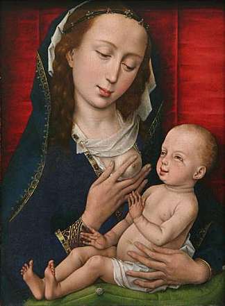 麦当娜和孩子 Madonna and Child (c.1460)，罗吉尔·凡·德尔·维登
