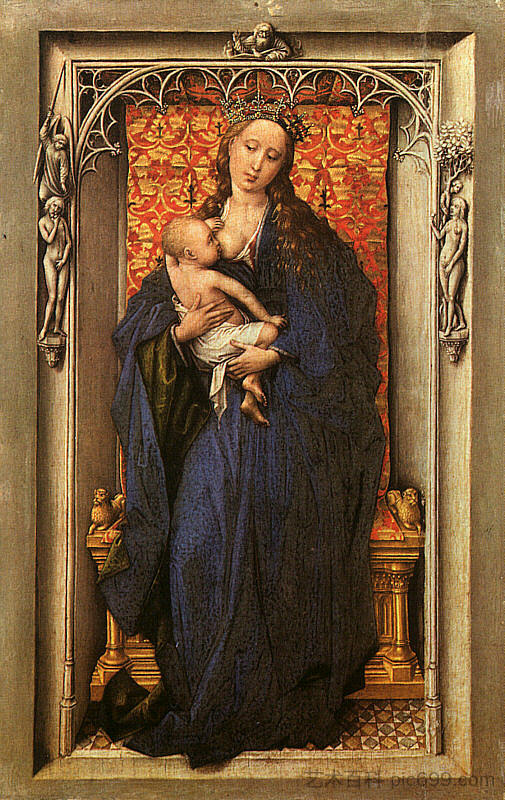 麦当娜和孩子 Madonna and Child (c.1440)，罗吉尔·凡·德尔·维登