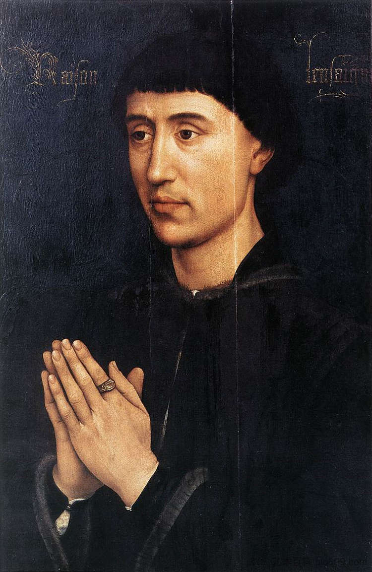 洛朗·弗罗伊蒙特的肖像 Portrait of Laurent Froimont (c.1460 - c.1464)，罗吉尔·凡·德尔·维登