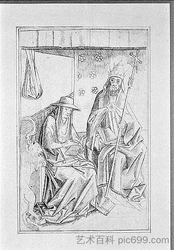 圣格雷戈里大帝和圣杰罗姆 Saint Gregory the Great and St. Jerome，罗吉尔·凡·德尔·维登