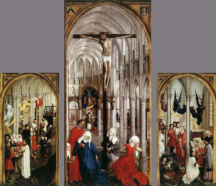 七圣祭坛画 Seven Sacraments Altarpiece (1445 - 1450)，罗吉尔·凡·德尔·维登