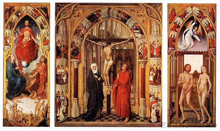 救赎的三联画 Triptych of the redemption (1455 - 1459)，罗吉尔·凡·德尔·维登