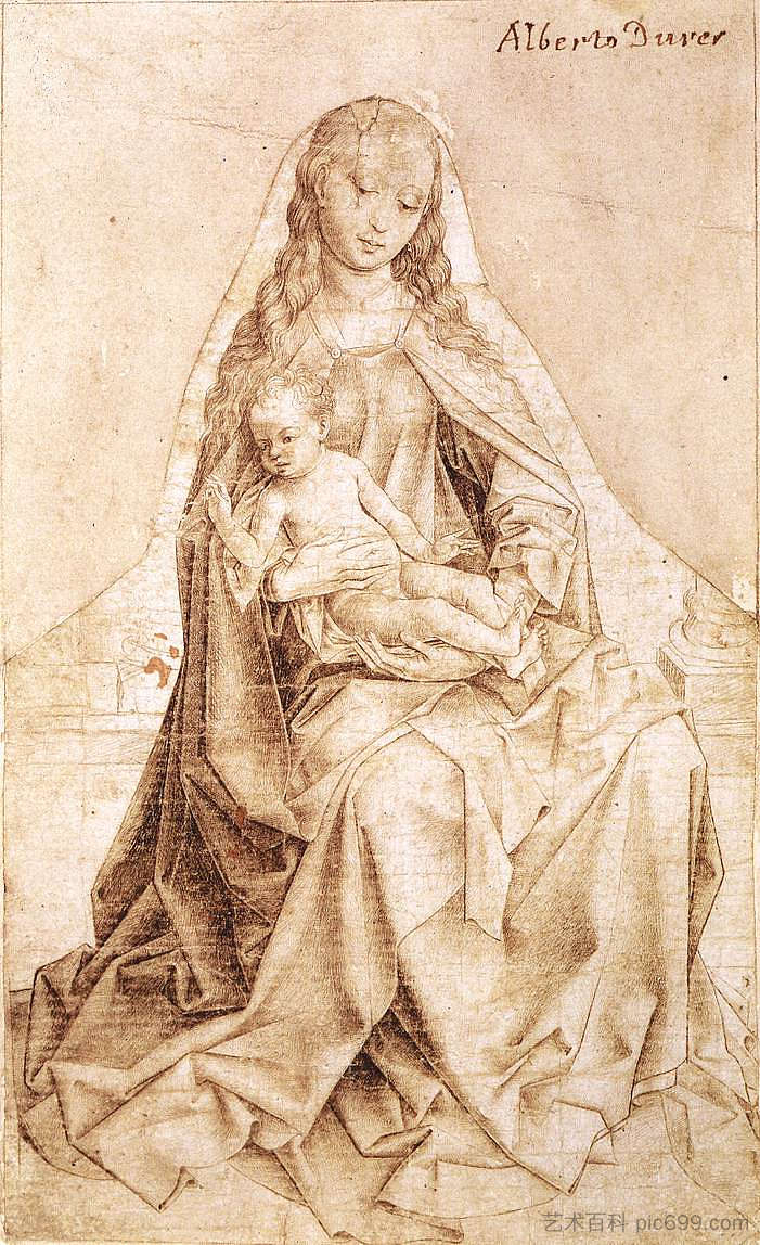 圣母与祝福的孩子 Virgin with the Blessing Child (1450 - 1455),罗吉尔·凡·德尔·维登