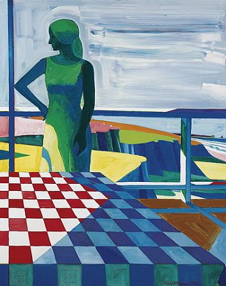 阳台图 Balcony Figure (1982)，罗兰·皮特森