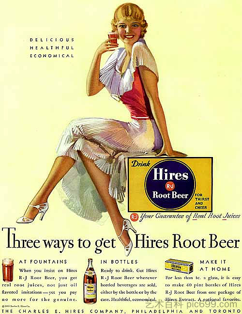 雇用根啤酒 Hires Root Beer (1933)，罗尔夫·阿姆斯特朗