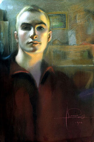 自画像 Self-portrait (1914)，罗尔夫·阿姆斯特朗