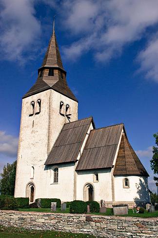 安加教堂，瑞典哥特兰 Anga Church, Gotland, Sweden (c.1250)，罗马式建筑