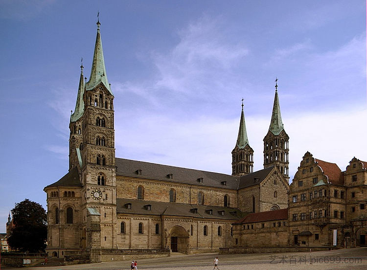 班贝格大教堂，德国 Bamberg Cathedral, Germany (1012)，罗马式建筑