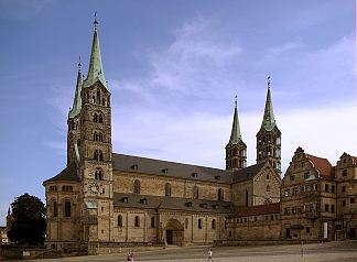 班贝格大教堂，德国 Bamberg Cathedral, Germany (1012)，罗马式建筑