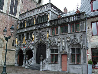 圣血大教堂，比利时布鲁日 Basilica of the Holy Blood, Bruges, Belgium (1134 – 1157)，罗马式建筑