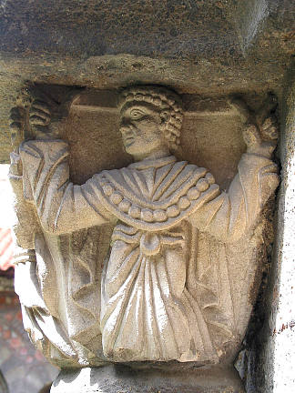 首都，法国勒皮大教堂 Capital, Le Puy Cathedral, France (c.1100)，罗马式建筑