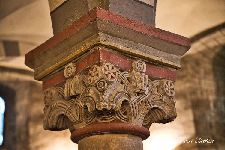 首都，德国玛丽亚·拉赫修道院 Capital, Maria Laach Abbey, Germany (1093)，罗马式建筑