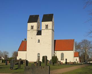 法洛夫教堂，瑞典 Färlöv Church, Sweden (1180)，罗马式建筑
