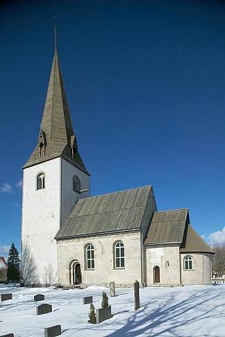 法德姆教堂，瑞典哥特兰 Fardhem Church, Gotland, Sweden (c.1200)，罗马式建筑