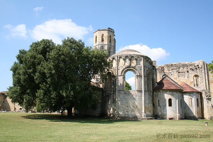 大索夫修道院， 法国 Grande Sauve Abbey, France (1079)，罗马式建筑