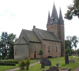 瑞典胡萨比教堂 Husaby Church, Sweden (c.1100)，罗马式建筑