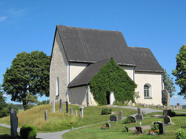 瑞典马基姆教堂 Markim Church, Sweden (c.1200)，罗马式建筑