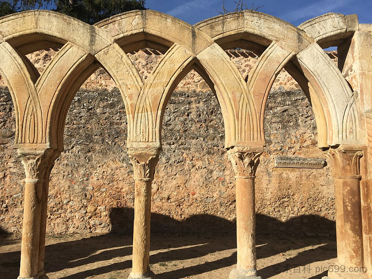 圣胡安德杜埃罗修道院，西班牙 Monastery of San Juan De Duero, Spain (c.1150)，罗马式建筑