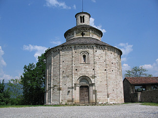 圣多美圆形大厅，意大利贝加莫 Rotunda of San Tomè, Bergamo, Italy (c.1100)，罗马式建筑
