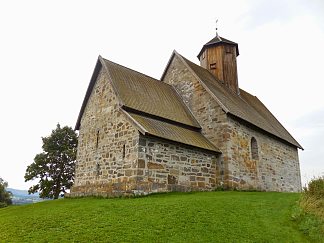 廷格尔斯塔德老教堂，挪威 Tingelstad Old Church, Norway (1220)，罗马式建筑