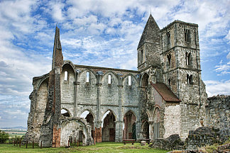 兹桑贝克普雷蒙特雷修道院教堂，匈牙利 Zsámbék Premontre Monastery Church, Hungary (1220)，罗马式建筑